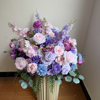 C-445 Bouquet de fleurs violet foncé en gros – Centre de table pour événements, idéal pour les fêtes et la rentrée scolaire (vente en gros)