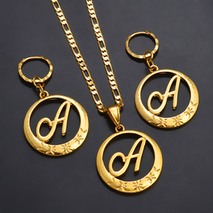Colliers à pendentif en or cursive A-Z pour femmes, bijoux en lettres anglaises hawaïennes de Guam pour cadeaux, mariages, fêtes # 260406 - Product Image 5