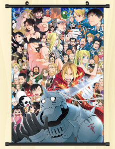 26 Couleurs Haute Qualité Anime Fullmetal Edward Elric Alphonse Elric Parchemins Muraux Affiches Bannières Imperméables - Product Image 5