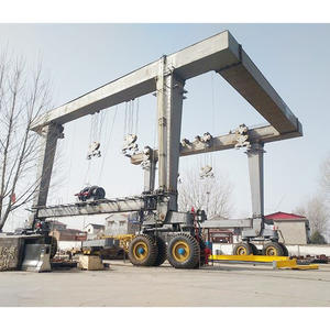 Astillero 50ton 60ton 75Ton 100ton Traveling Yacht Vessel Lift Crane Mobile Boat Hoist Crane con cabrestante eléctrico hidráulico - Product Image 1