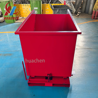 Chariot élévateur à benne basculante en acier pour la manutention de matériaux, personnalisable en gros, de 2 à 12 yards, pour chantier de construction