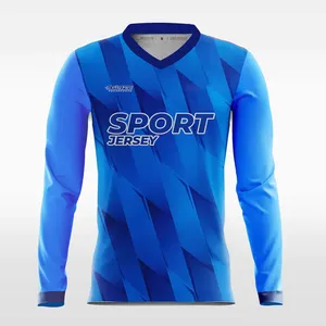 Quick Dry Men Soccer Jersey Long Sleeves Sportswear Custom Design Soccer Jersey Football Training Shirts