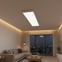Plafonniers LED 40W modernes en aluminium avec corps en aluminium, panneaux lumineux SMD2835 pour la maison et le bureau, indice de protection IP40, lumière du jour 6000K, haute luminosité