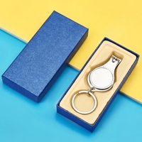 Coupe-ongles, ouvre-bouteille, pince à ongles 3-en-1 en métal, porte-clés, ciseaux coupe-ongles personnalisables avec LOGO