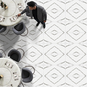Calacatta Grey Marble Look Porcelain Tiles 600x1200mm Polished Premium Interior Collection - Product Image 3