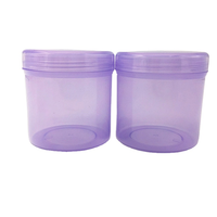 Fournisseur 100ml 160ml 250ml Récipient de pot de stockage de crème à vis en plastique PP de couleur personnalisée avec couvercle en plastique