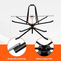 Support de tuyau pour tuyaux PEX/PE-RT enroulés - Distributeur rotatif de serpentins de chauffage au sol en acier robuste pour usage hôtelier