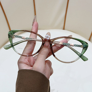 Women Cat Eye <b>Eyeglasses</b> <b>Frames</b> Full Rim Lightweight Comfortable Solid Color Fashion Glasses - Product Image 4