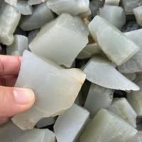 Pierre de lune grise verte naturelle rare, cristal brut, vente en gros, quartz de pierre de lune brute