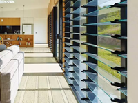 Stores en aluminium et verre fabriqués en usine pour projets de villas, appartements et hôtels, stores électriques personnalisés pour fenêtres