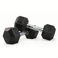 Haltères hexagonaux en caoutchouc multi-poids, ensemble de poids professionnels en fonte pour la musculation, la remise en forme et l'entraînement en salle de sport
