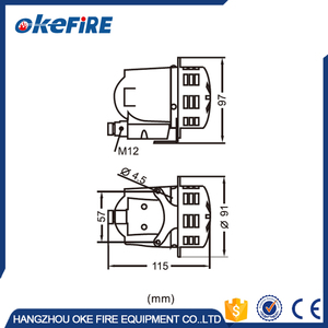 Okefire 220V Mini sirena di avvertimento del motore elettrico e annunciatore di allarme OK-MCL - Product Image 3