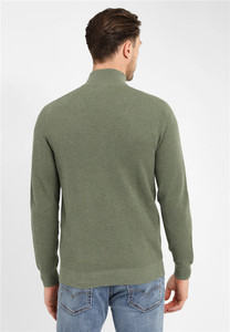 Men's 100% Cotton <strong>Plain</strong> Design Zip up Rugby Shirt <strong>Jumper</strong> - Product Image 6