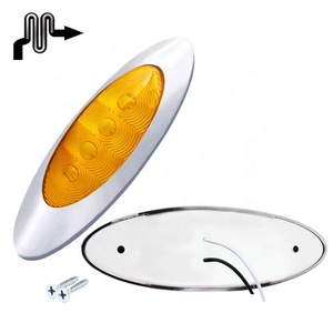 Feu de position latéral de camion 12V couleur ambre vert lueur 6 pouces lumières pour remorque de camion lumière LED bicolore - Product Image 2