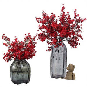 Guirnalda de Flores Artificiales de Seda Hechas a Mano en Blanco y Rojo para Halloween, Decoración de Mesa y Pared - Product Image 2