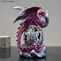 Statue de Dragon Magique d'Halloween en Résine, Ornement Tête de Dragon GTB05, Sculpture de Jeu, Décoration Maison, Cadeau, Décoration d'Halloween en Gros
