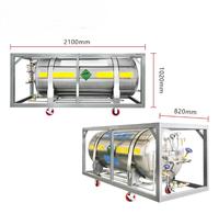 Réservoir de pression horizontal personnalisé Zhengxin pour stockage cryogénique d'oxygène liquide/azote, bouteille Dewar pour dioxyde de carbone liquéfié