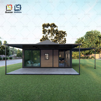 Conception d'architecture de tôle galvanisée maison de conteneur pliante modulaire