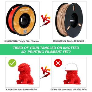 Filamento PLA rojo DB 1-12KG Impresora 3D FDM de alta calidad 1,75 MM Precisión dimensional +/-0,03mm 1KG/carrete (2.2lbs) Sin burbuja - Product Image 5