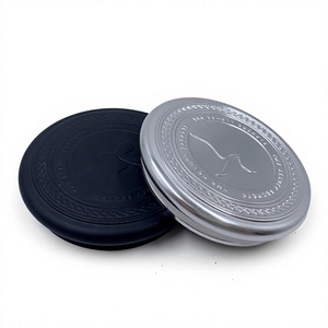 Boîte en aluminium ronde personnalisée avec logo en relief, boîte en métal pour cosmétiques, boîte plate pour la fabrication de bougies - Product Image 5