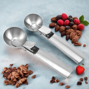 Cuchara para helado de acero inoxidable, 3 tamaños, con resorte, para uso doméstico y en restaurantes - Product Image 2