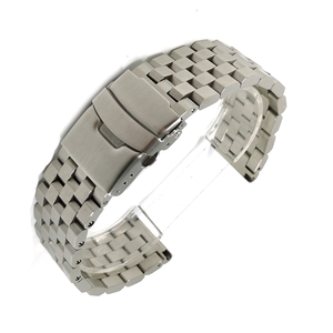 <span class=keywords><strong>Bracelet</strong></span> de <span class=keywords><strong>montre</strong></span> en acier inoxydable massif de luxe à 5 maillons épais avec fermoir déployant, chaîne de <span class=keywords><strong>montre</strong></span> souple 20mm <span class=keywords><strong>22mm</strong></span> 24mm - Product Image 5