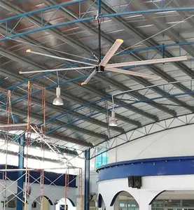 Ventilatore HVLS di grandi dimensioni commerciale industriale da 20 piedi con motore PMSM per fabbrica