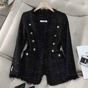 2025 New Explosion High-End <span class=keywords><strong>White</strong></span> Slim Anzug für Frauen Kleiner Duft mantel mit Temperament Hochwertige <span class=keywords><strong>Blazer</strong></span> für den Herbst - Product Image 6