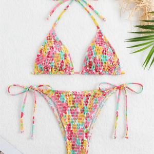 Ensemble de maillots de bain personnalisés à dos ouvert, string, vêtements de plage, bikinis pour jeunes filles, ensemble deux pièces, ensemble de bikinis personnalisés à vendre - Product Image 3
