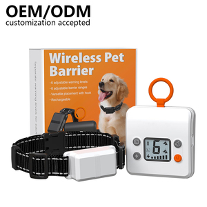 Sistema de valla para perros electrónico recargable para uso en interiores Plástico Rango ajustable personalizado Intensidad de choque Mantiene a las mascotas restringidas - Product Image 1