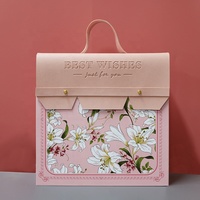 Nouveau coffret cadeau design pour la fête des mères boîte en papier carton de haute qualité boîte à fleurs en gros