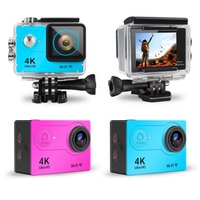 Caméra d'action sportive HD 4K, étanche à 30 m, écran 2,0', caméra Wifi 1080p, caméra professionnelle rapide
