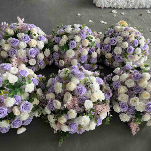 EG-WD56 50cm 60cm 70cm Pink White Red Large Rose Arrangement Artificial <strong>Wedding</strong> Flower Ball Centerpieces for <strong>Wedding</strong> Decoration - Product Image 6