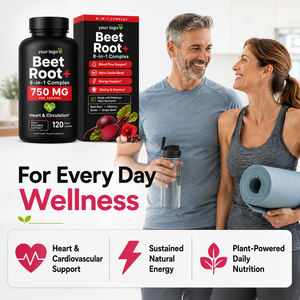 Complément alimentaire végétal tendance pour améliorer la forme physique, la circulation, l'énergie et la résistance - Racine de betterave - 8 en 1 - Capsules végétales - Product Image 6