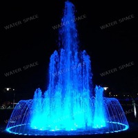 Fuente de Agua Moderna Cuadrada con Control Programado y Boquillas de Pulverización para Paisajes y Piscinas, Directo de Fábrica