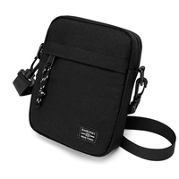 Petite sacoche d'épaule légère, personnalisable avec logo, décontractée, multi-poches zippées, sac de voyage pour homme et femme