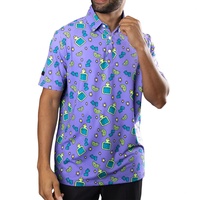 Polo de Golf Deportivo con Cuello Tipo Waffle, Tejido Elástico en 4 Direcciones, 92% Poliéster, 8% Elastano