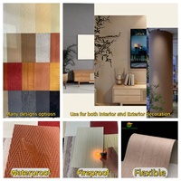 Nouveau panneau mural flexible en pierre artificielle moderne, imperméable et ignifuge, pour l'intérieur et l'extérieur, chambre à coucher, escalier