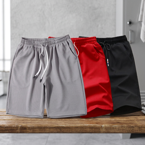 Shorts respirants pour hommes en coton 100% avec cordon de serrage pour la plage, la salle de sport, les sports d'été, style sportif - Product Image 3
