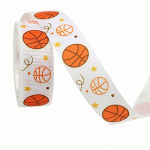 Ruban gros-grain imprimé basketball de 2,2 cm x 10 yards, longueur personnalisée, pour cordons de cou et loisirs créatifs - Product Image 4
