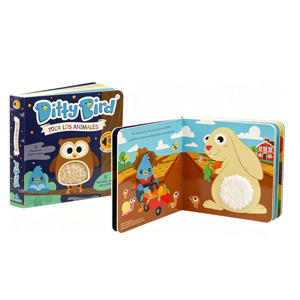 Libri Tattili Personalizzati per Bambini, <span class=keywords><strong>Libro</strong></span> Sonoro Musicale con Animali Carini, Produzione e Stampa di Libri Tattili e Audio - Product Image 1