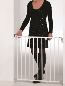 For White Wall Fix <b>Wood</b> Extending <b>Baby</b> <b>Gate</b> for 6 Months to 2 Years Kids for 62-102cm <b>Gate</b> Width - Product Image 6