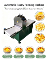Machine de boulangerie intelligente PLC pour la découpe de pâtes à tartelettes et de bâtonnets de pâte à pâtisserie