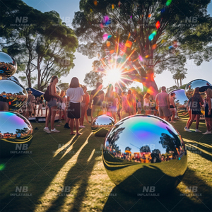 Iridescent Different Size Event Decoration <b>Plastic</b> Ball PVC Inflatable <b>Mirror</b> Customized Iridescent Different Size Event Decorat - Product Image 6