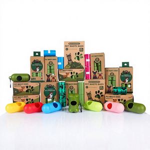 EPI-degradable Thickened Pet Waste Bags Disposable Poop-Scooping Bags Dogs Portable <b>Roll</b>-Up <b>On</b>-The-Go Dog Walking - Product Image 1