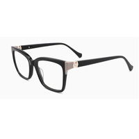 Lunettes œil de chat en acétate biodégradable pour femme Lunettes diamantées optiques avec diamant en stock