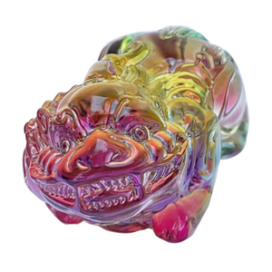 Estatua de cristal animal salvaje mítico chino recién llegado tropas valientes cristal Liuli esmalte Color Pixiu otras artesanías de cristal - Product Image 6