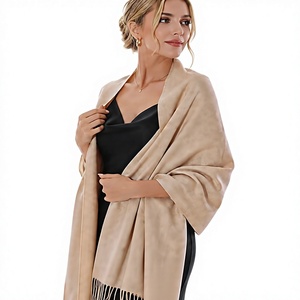 Modern Women's Long Soft <b>Shawl</b> Wrap Fringe Scarf Shoulder Cover <b>for</b> Evening <b>Wedding</b> Travel and Daily Outfits - Product Image 2
