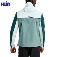 Vestes de vol professionnelles personnalisées pour hommes pour le jogging de remise en forme avec poches zippées coupe-vent réfléchissant imperméable à capuche