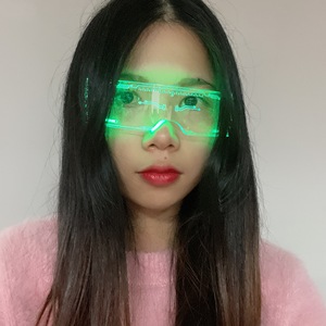 <span class=keywords><strong>Gafas</strong></span> LED <span class=keywords><strong>de</strong></span> Neón Rave, <span class=keywords><strong>Gafas</strong></span> Cyberpunk, Luces Electrónicas Futuristas - Product Image 5